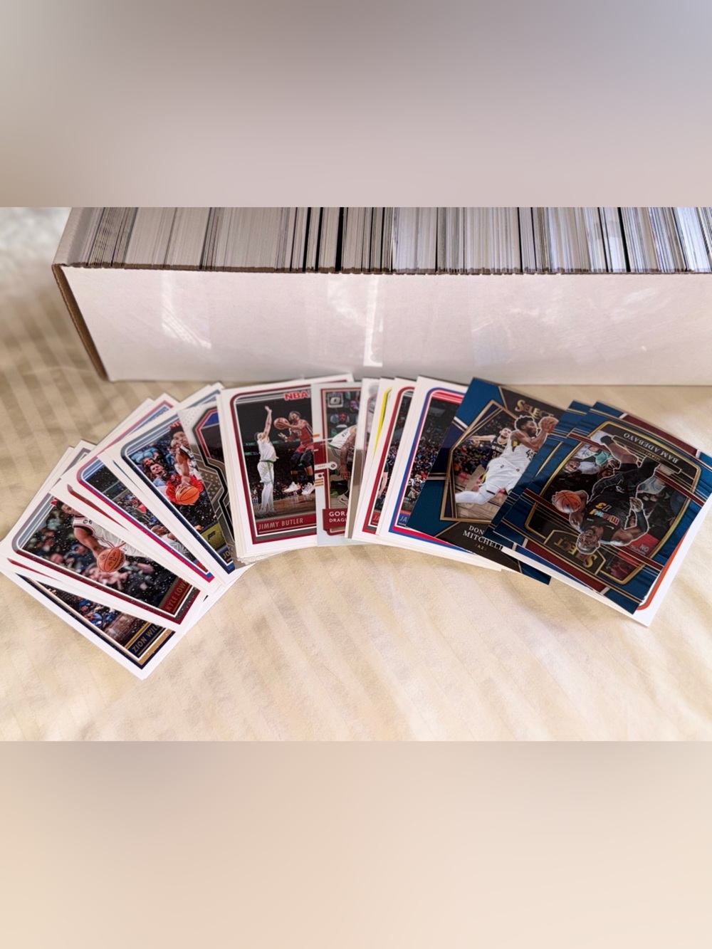 Box of Basketball Trading Cards
